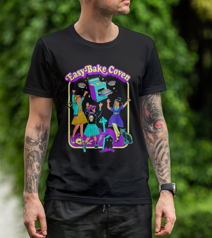 Easy-Bake Coven Witch Halloween Party With Spooky Baking And Cats T-Shirt
