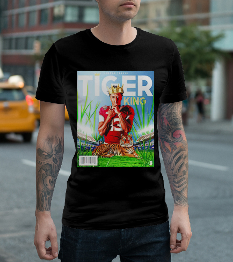 Jordan Travis Tiger King Florida State Seminoles Football Magazine Cover T-Shirt
