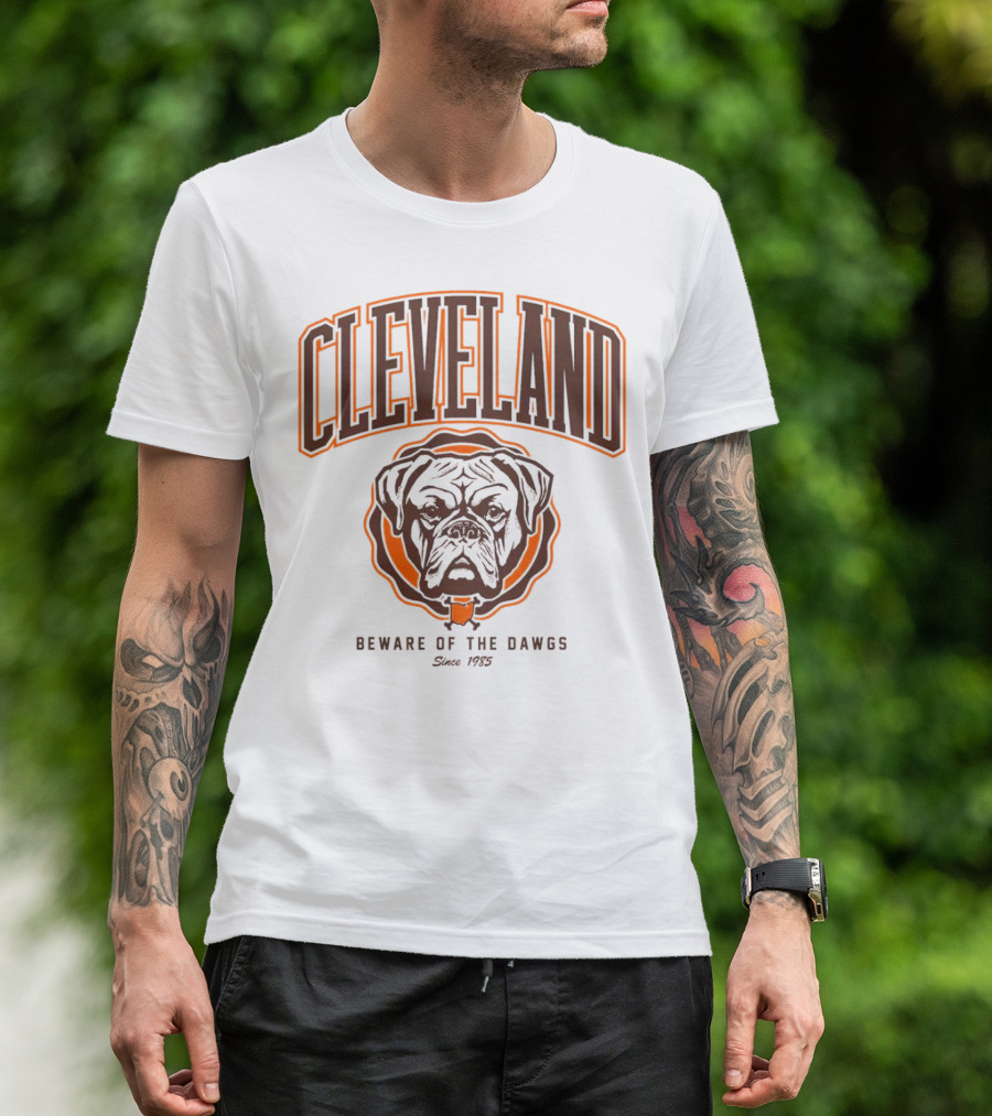 Cleveland Beware Of The Dawgs Since 1985 T-Shirt