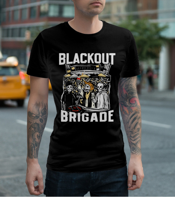 Blackout Brigade Colorado Buffaloes Football Stadium Skeletons Party T-Shirt