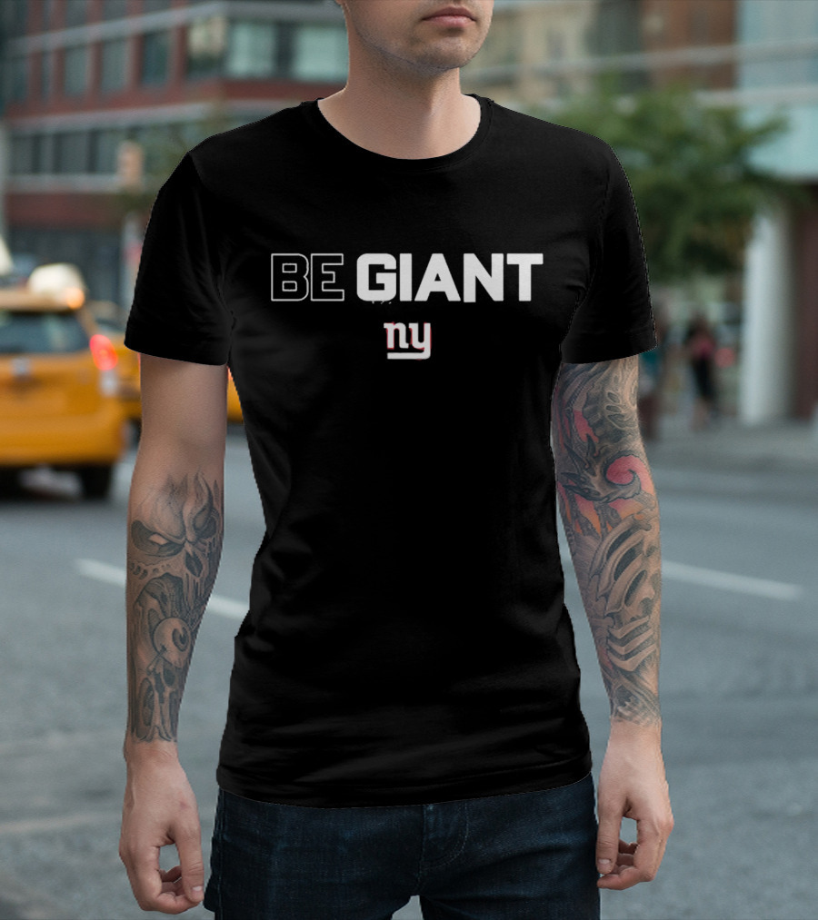 Be Giant Ny New York Giants Art Stapleton T-Shirt