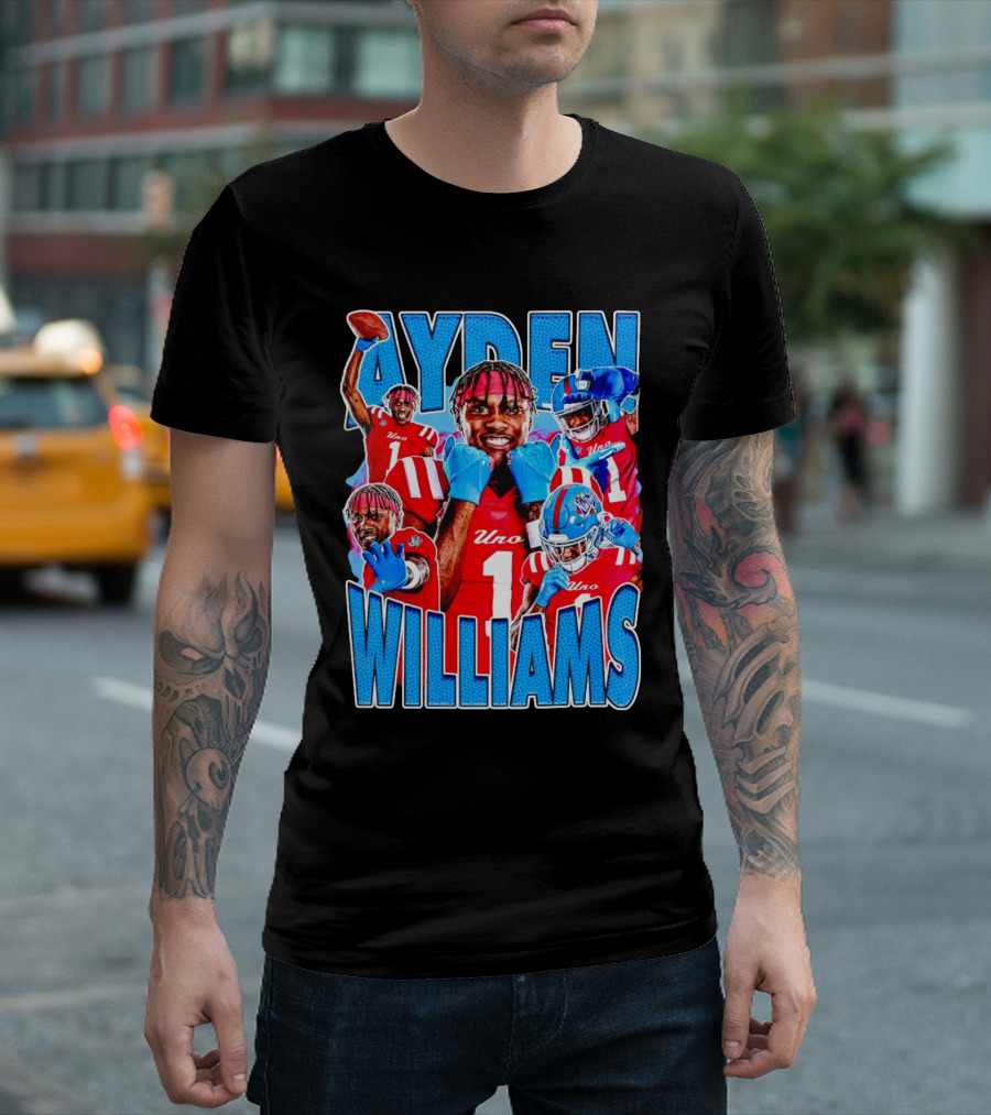 Ayden Williams Uno 1 Ole Miss Rebels Football Vintage T-Shirt