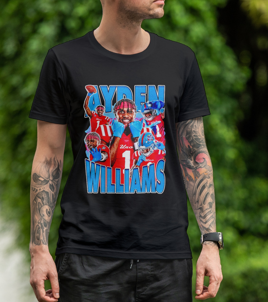 Ayden Williams Uno 1 Ole Miss Rebels Football Vintage T-Shirt