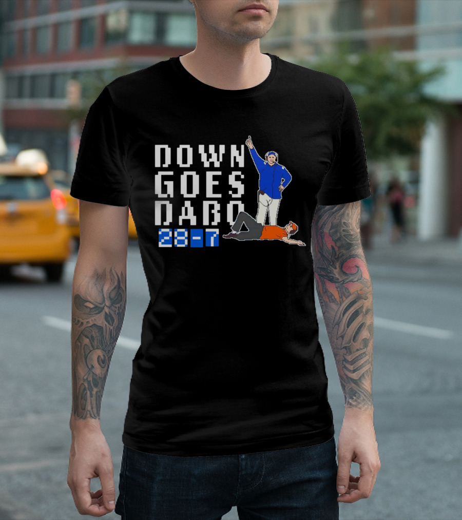Down Goes Dabo 28-7 Duke Blue Devils Victory T-Shirt