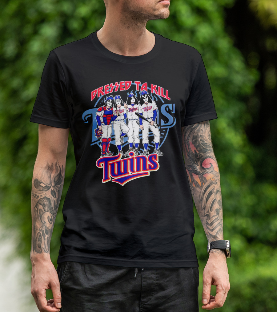 MLB X Minnesota Twins Dressed To Kill Twins Players In Iconic Makeup And Costumes T-Shirt
