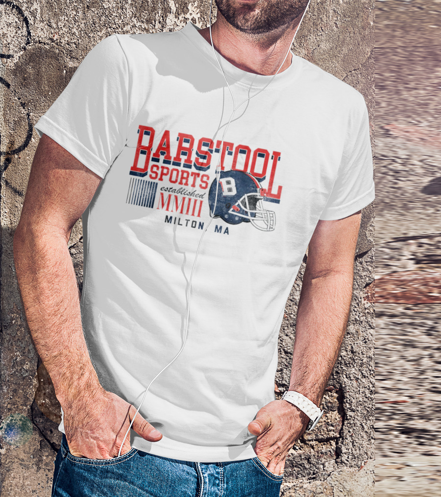 Established MMIII Milton MA Football Helmet T-Shirt
