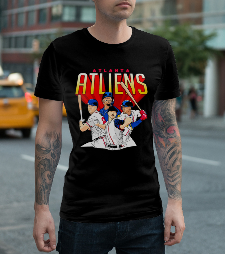 Atlanta ATLiens Braves Players Baseball Fan T-Shirt