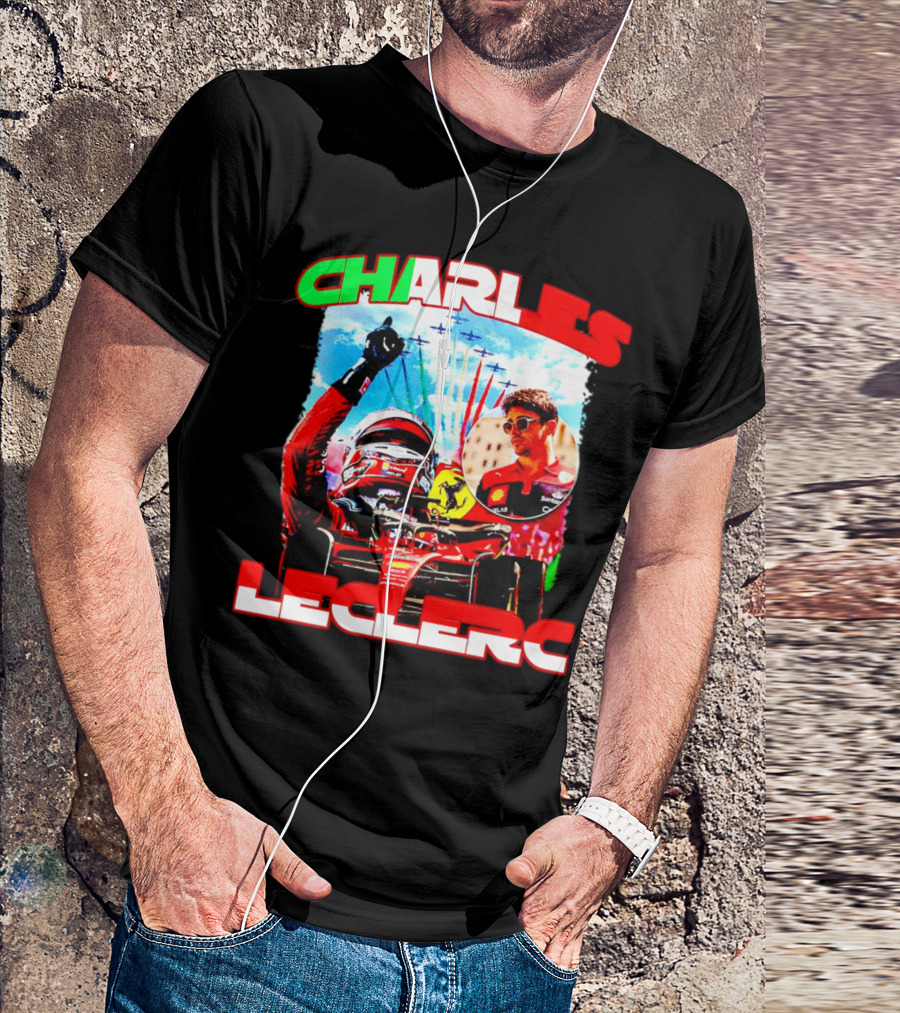 Charles Leclerc Ferrari Formula 1 Racing Champion T-Shirt