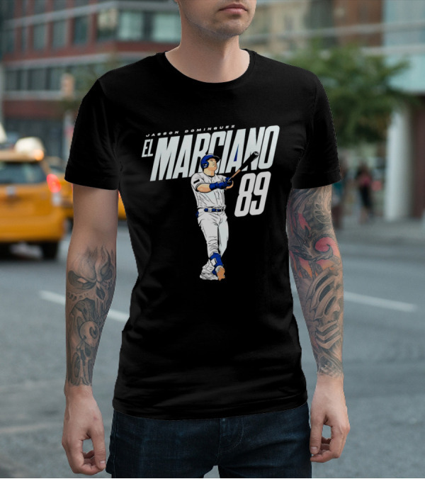 Jasson Domínguez El Marciano 89 New York Yankees Baseball Player T-Shirt