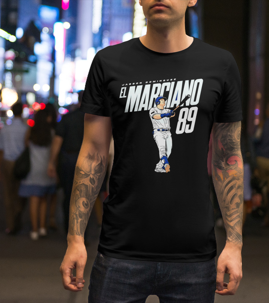 Jasson Domínguez El Marciano 89 New York Yankees Baseball Player T-Shirt