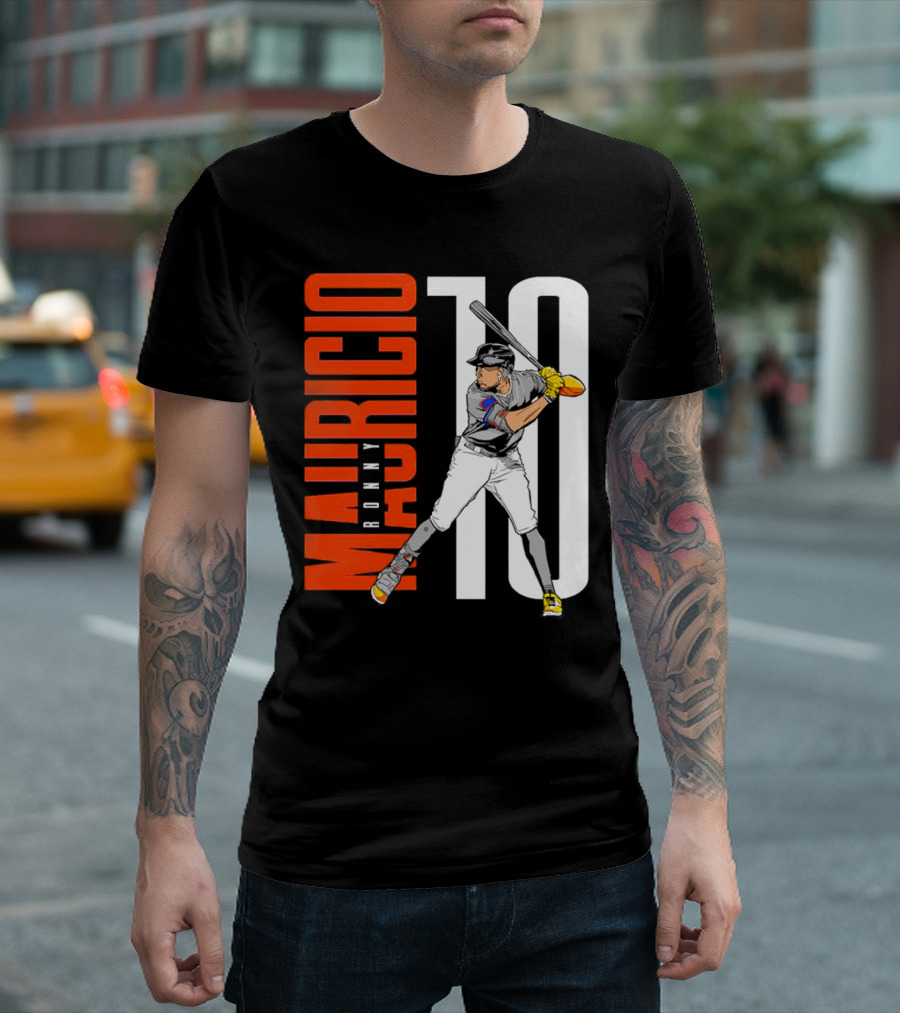 Ronny Mauricio 10 New York Mets Baseball Player T-Shirt