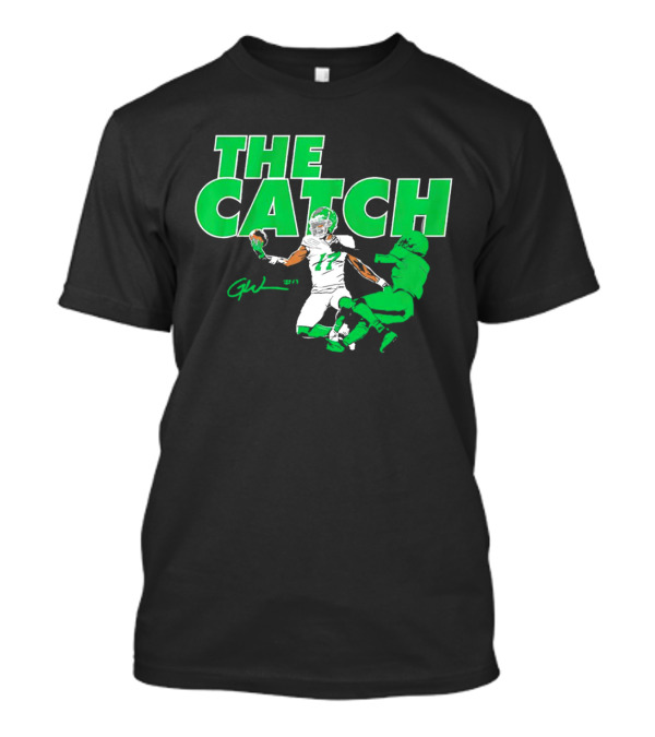 The Catch Garrett Wilson New York Jets Signature GW 17 T-Shirt