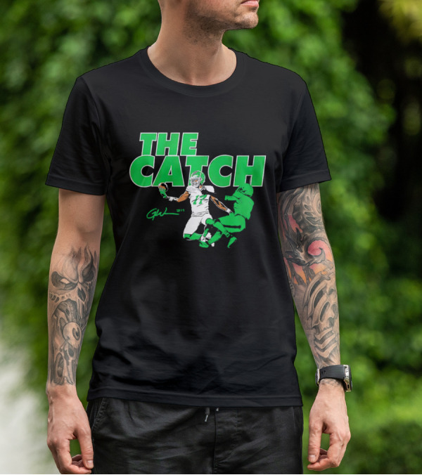 The Catch Garrett Wilson New York Jets Signature GW 17 T-Shirt