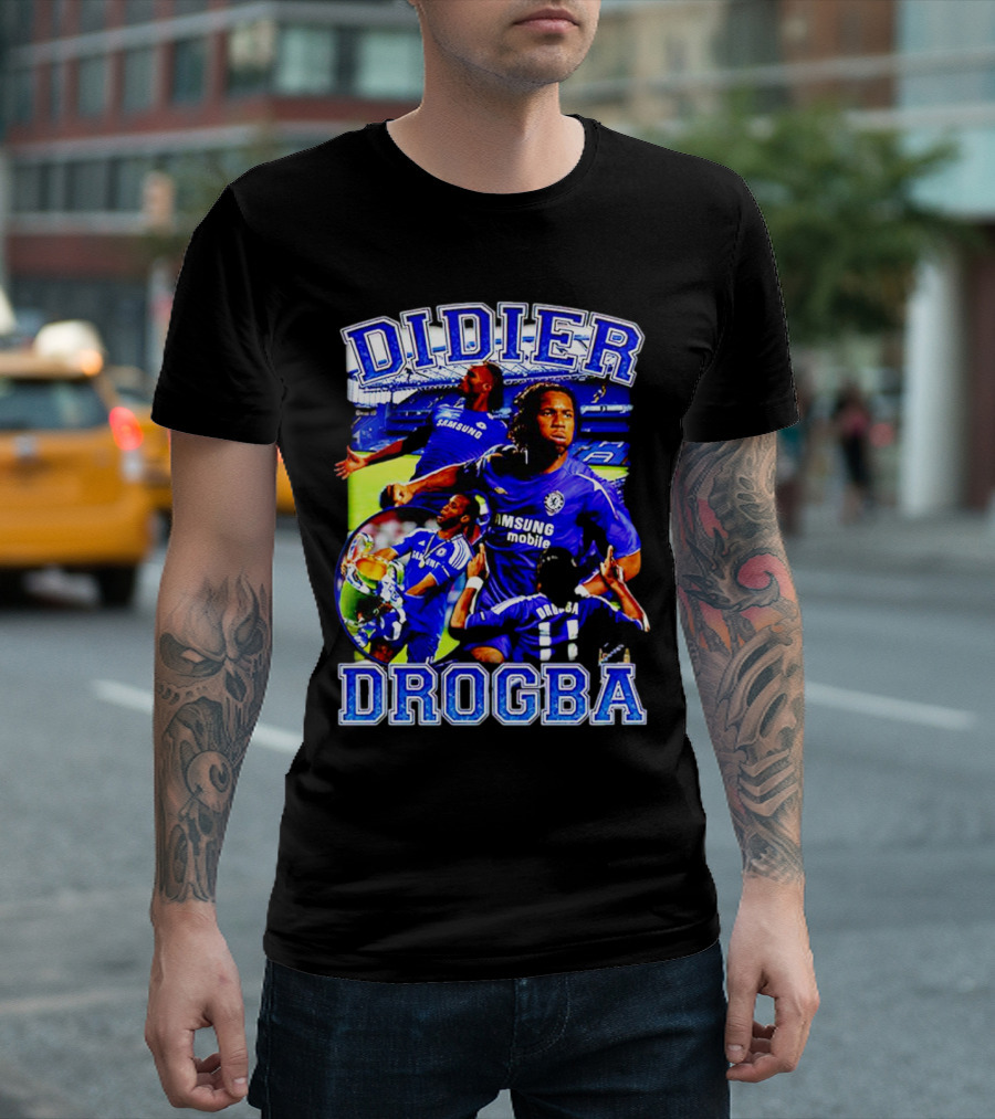 Didier Drogba Chelsea Samsung Mobile Victory T-Shirt