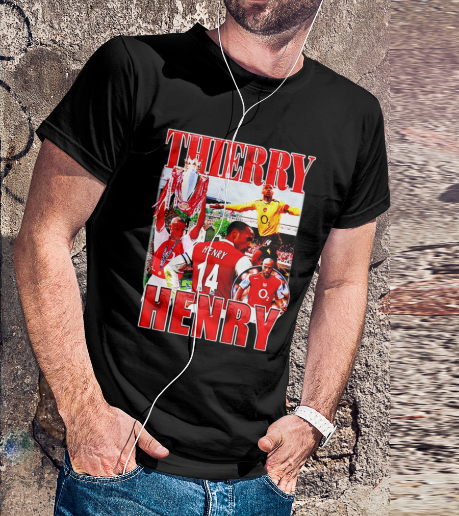 Thierry Henry Arsenal 14 Legend Iconic Moments T-Shirt