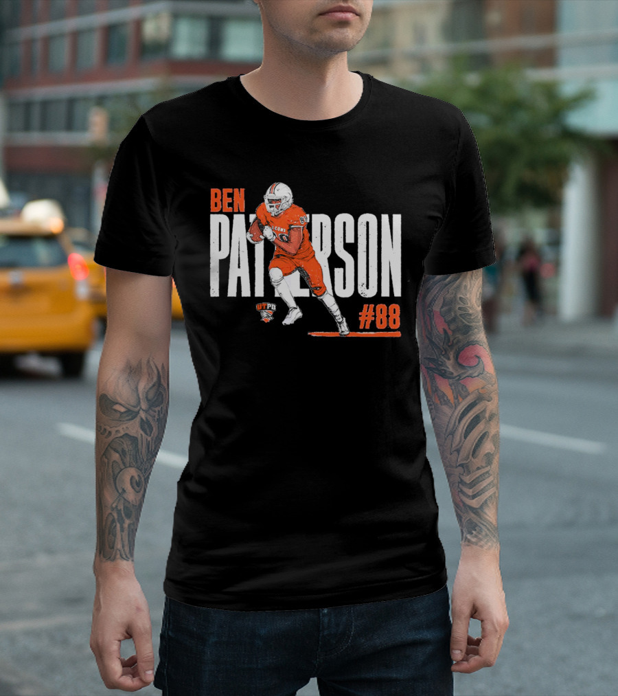 Ben Patterson UTPB Falcons #88 NCAA Football T-Shirt