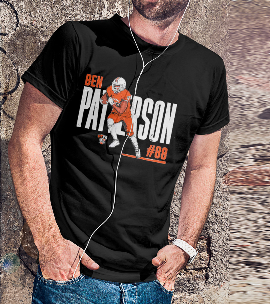 Ben Patterson UTPB Falcons #88 NCAA Football T-Shirt