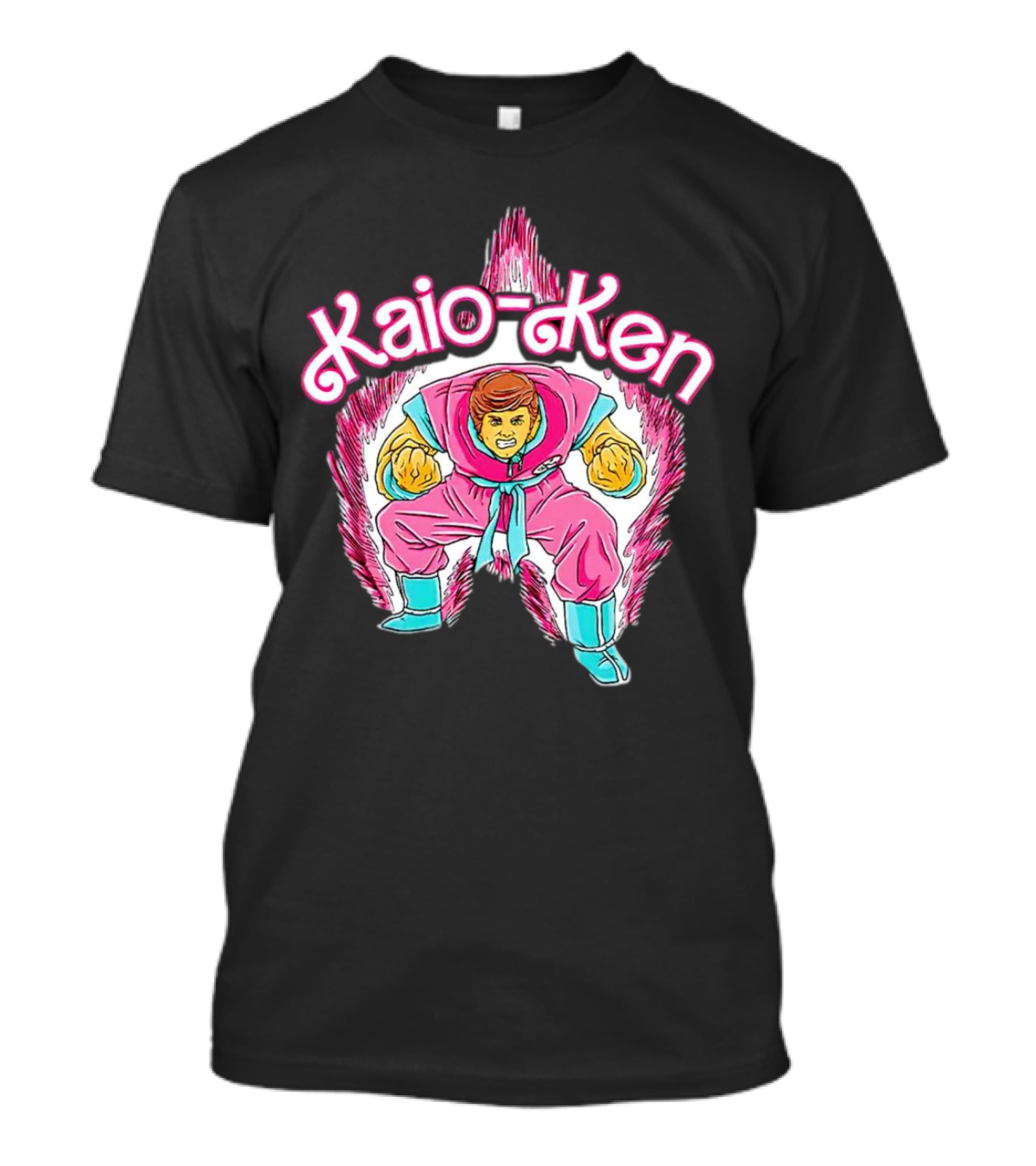 Kaio Ken Power-Up Aura Fighter Stance T-Shirt