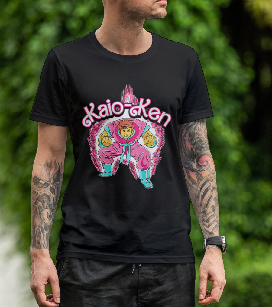 Kaio Ken Power-Up Aura Fighter Stance T-Shirt
