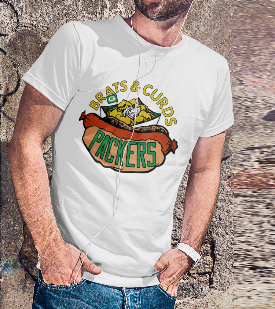 Packers Brats And Curds Football Fan Delight T-Shirt