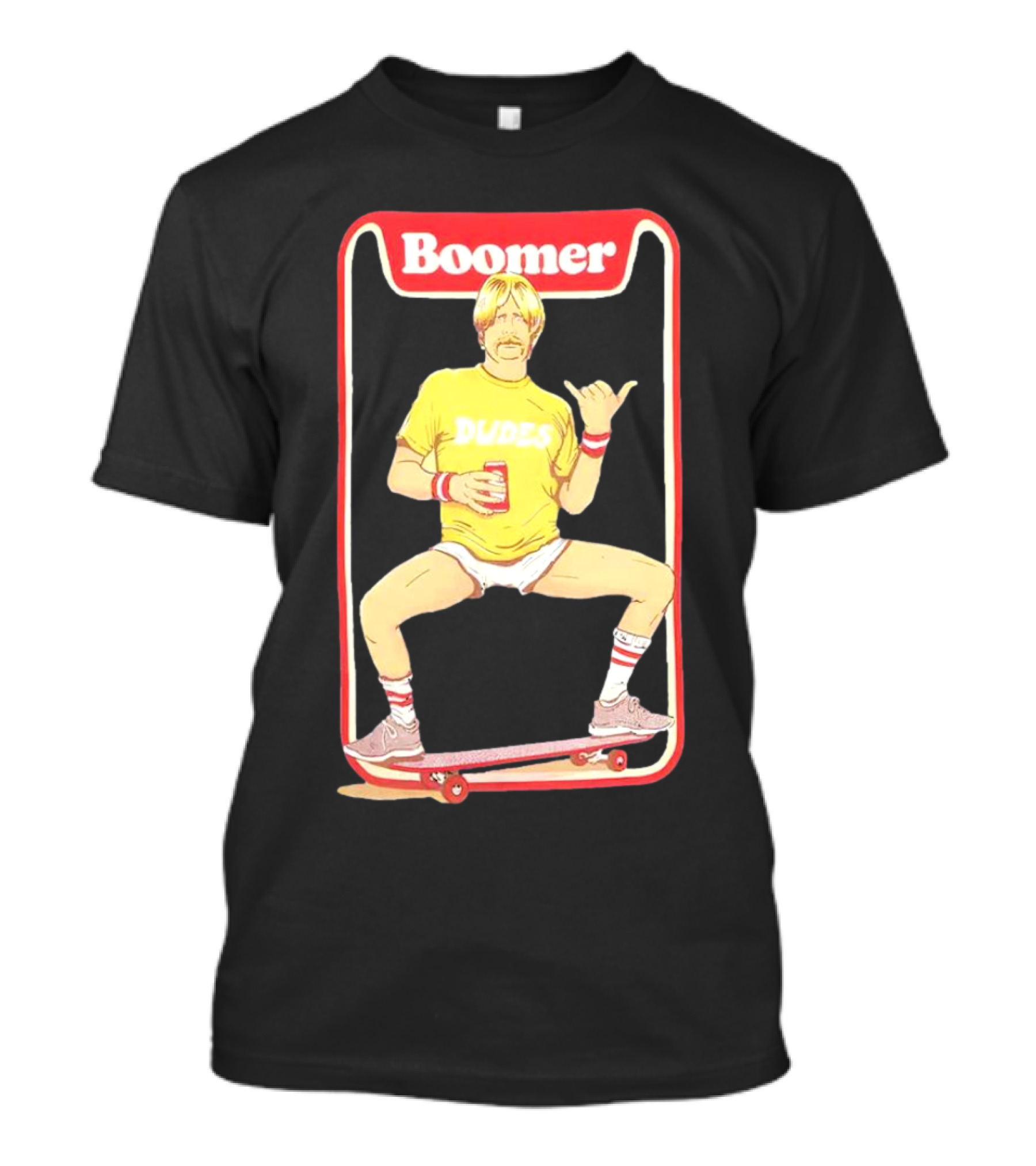Boomer Dudes Skateboarder Retro Vibes T-Shirt