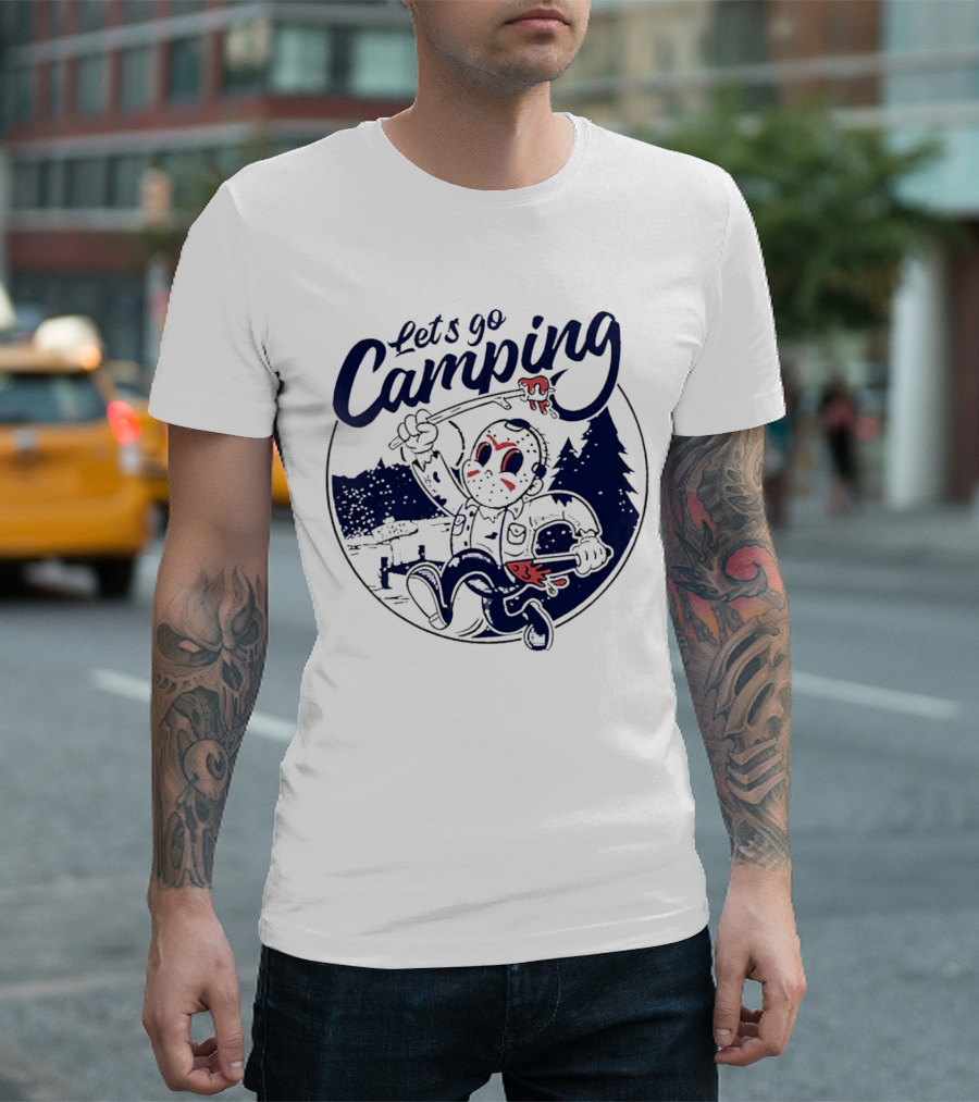 Let's Go Camping with Jason Voorhees Halloween T-Shirt