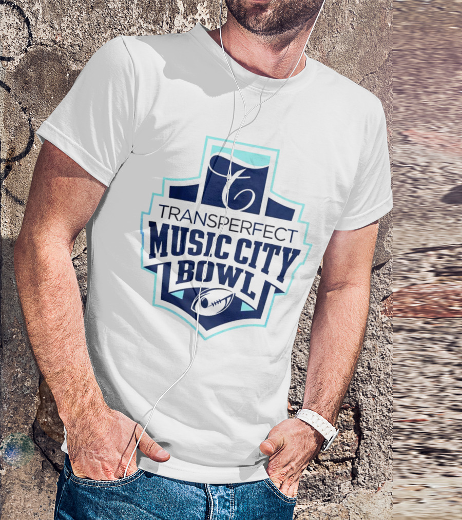 Transperfect Music City Bowl Football Emblem T-Shirt