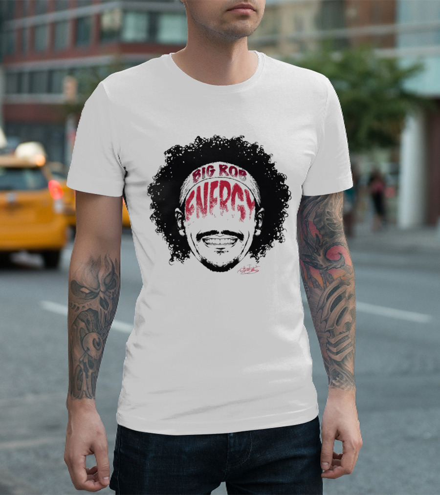 Big Rob Energy Robert Jones Signature Afro T-Shirt