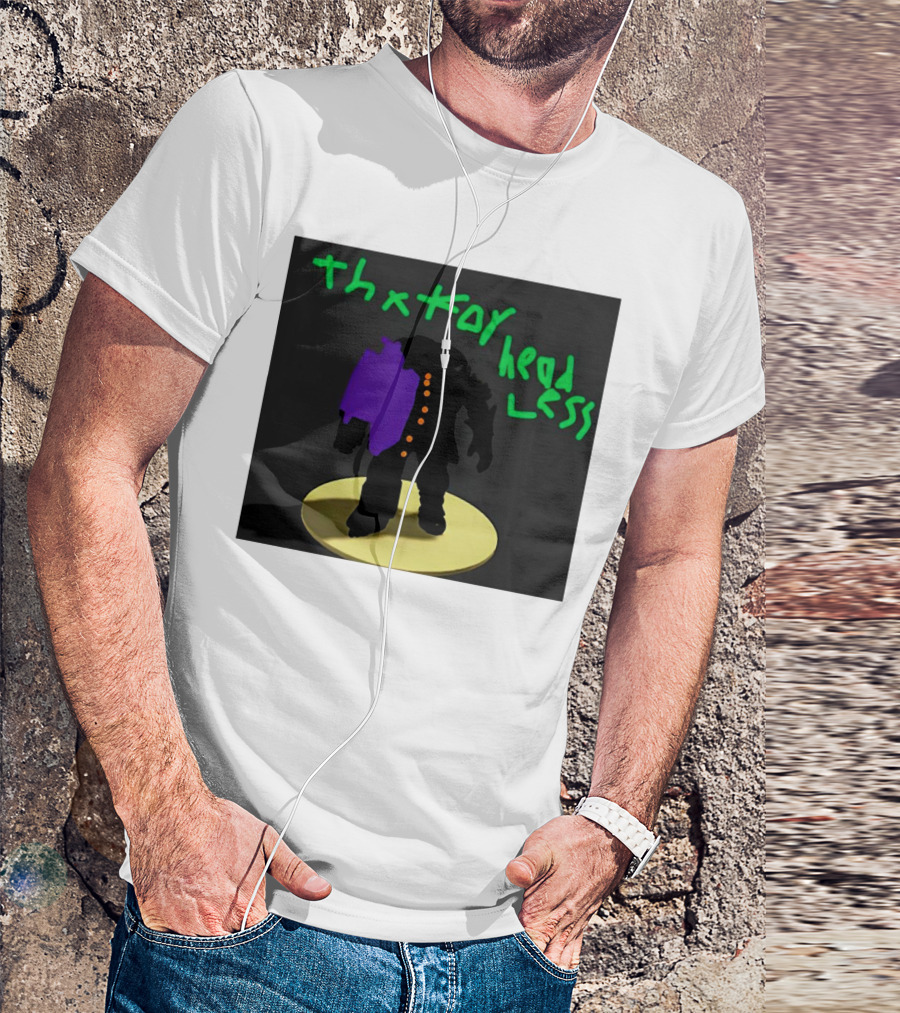 Thx For Head Less Figure Silhouette Standing On Circle T-Shirt