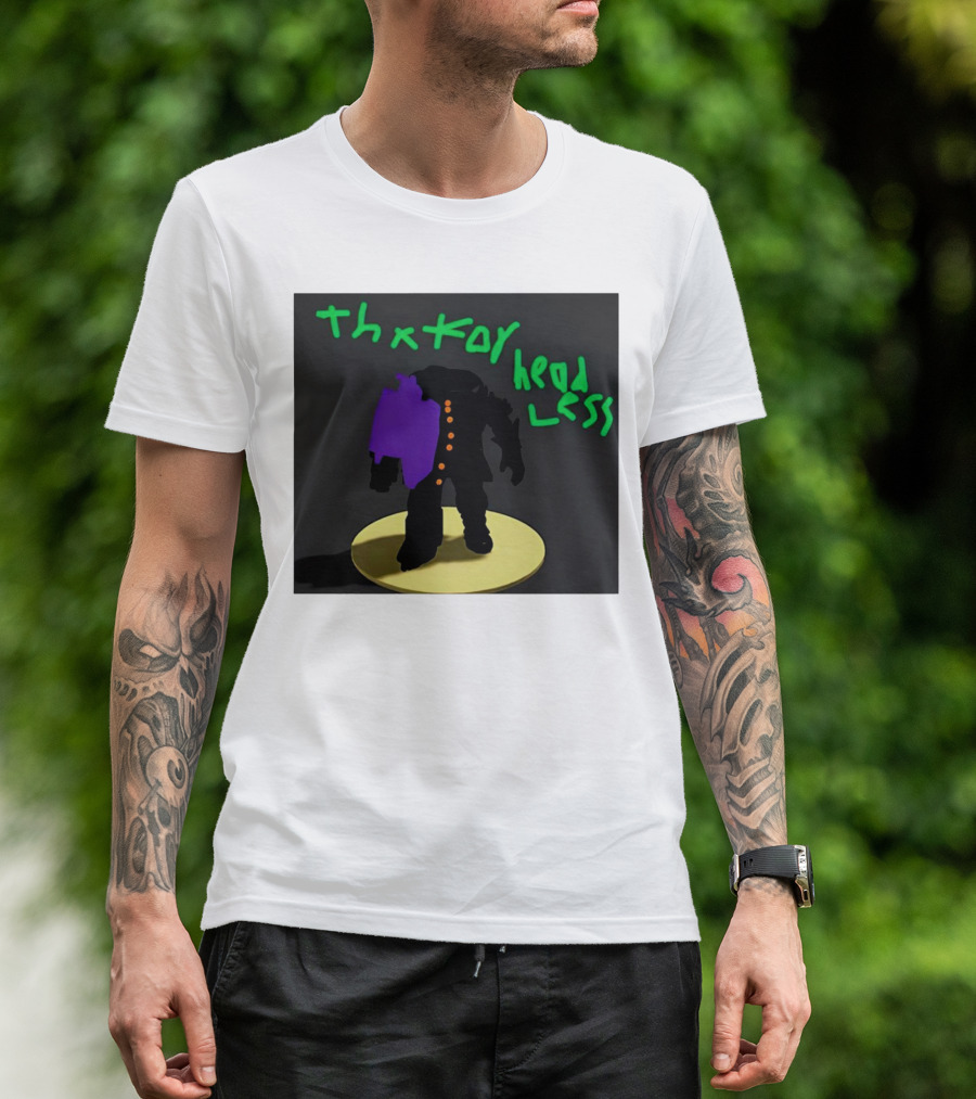 Thx For Head Less Figure Silhouette Standing On Circle T-Shirt