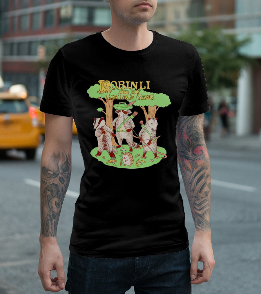 Robinlid and His Garbage Gang Forest Adventure with Badgers and Possum T-Shirt