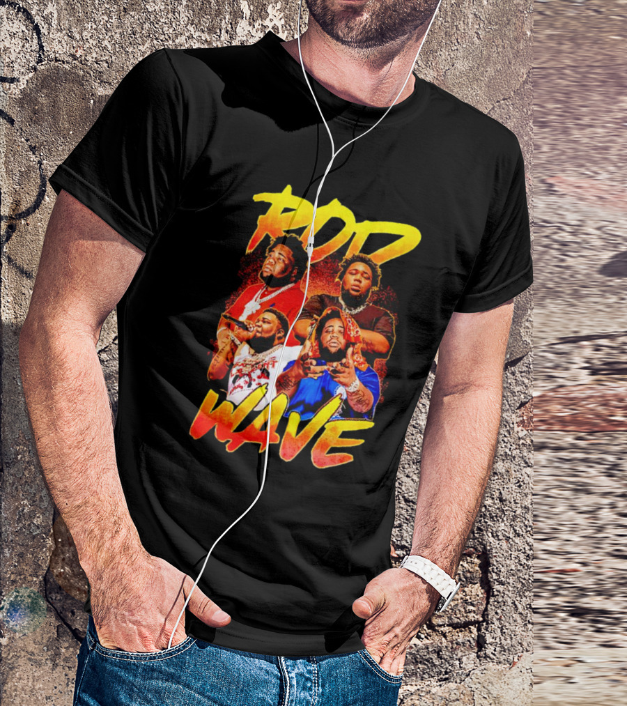 Rod Wave Nostalgia Tour Vintage Bold Artistic Portrait Collage T-Shirt