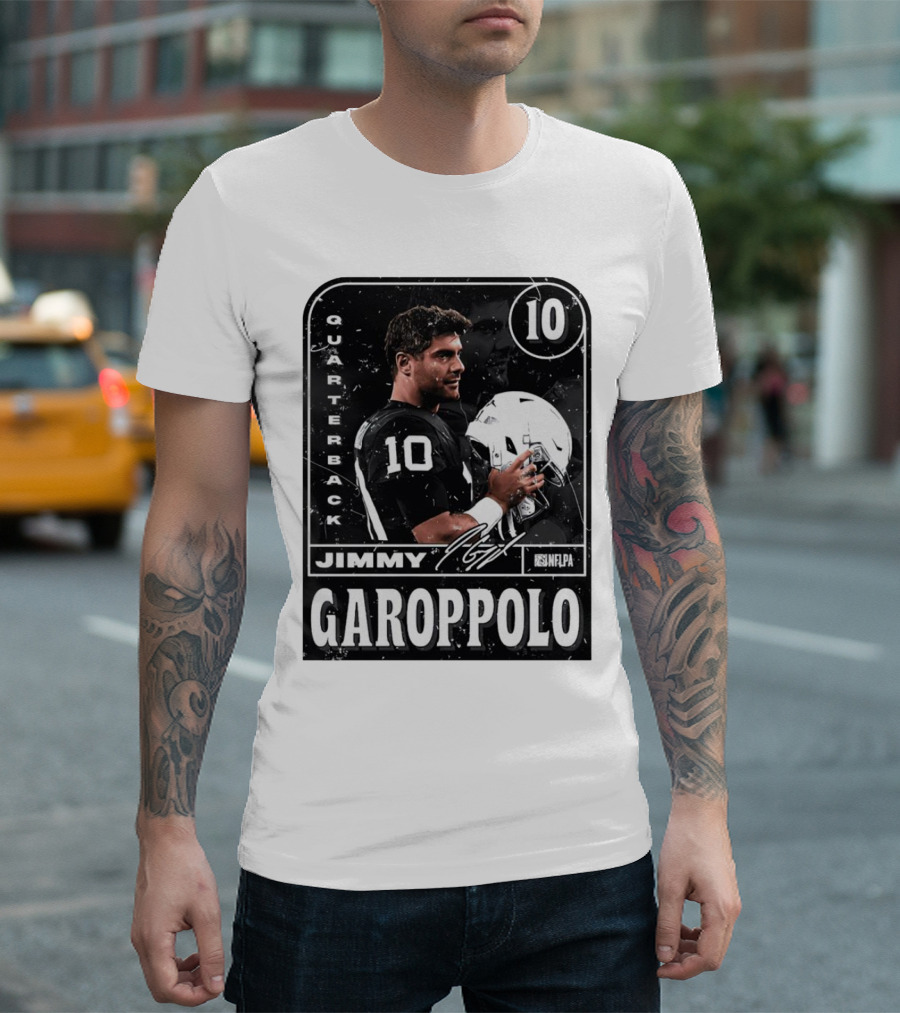 Jimmy Garoppolo NFLPA Quarterback Raiders Number 10 T-Shirt