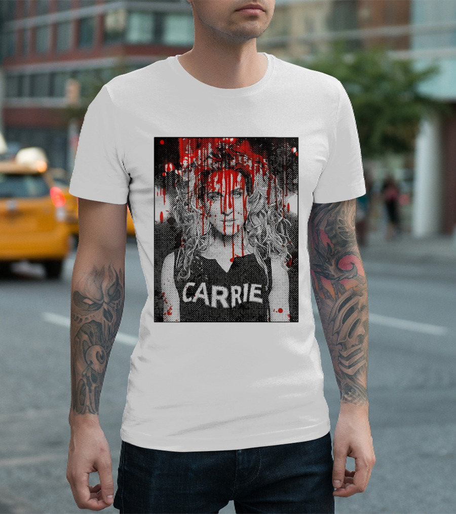 Carrie Stephen King Halloween Blood Splatter T-Shirt