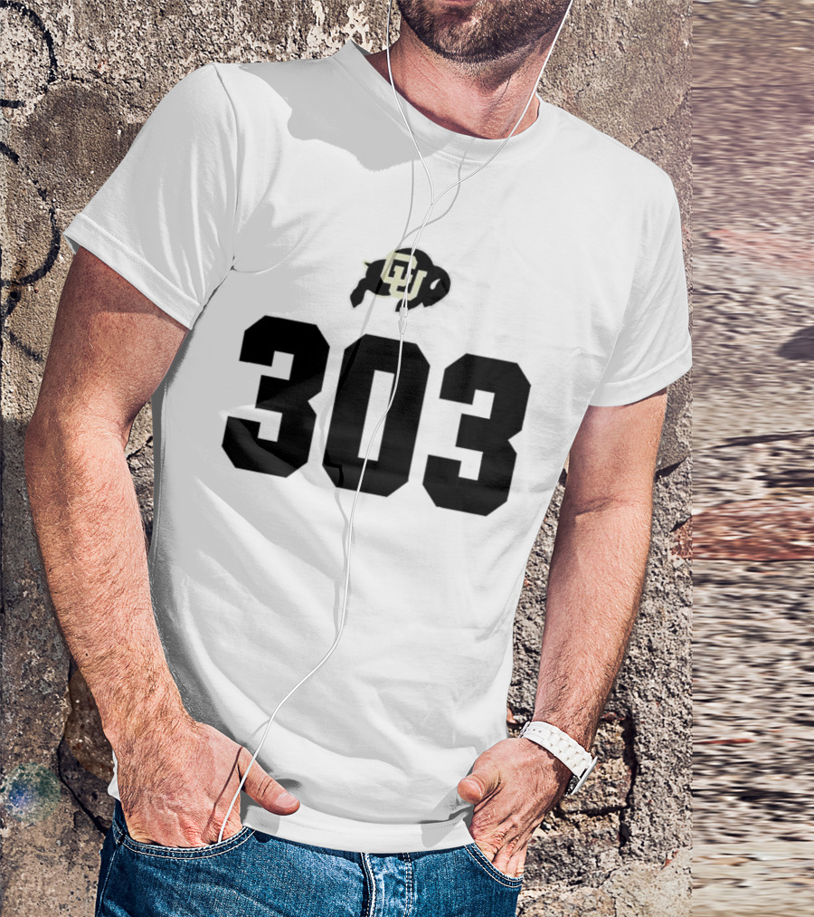Colorado Buffaloes CU Logo 303 T-Shirt