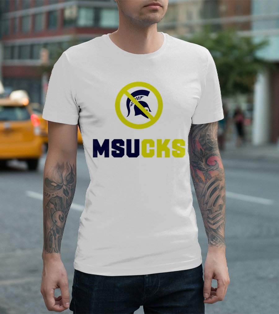 MSU Spartans MSUCKS Rivalry Ban T-Shirt