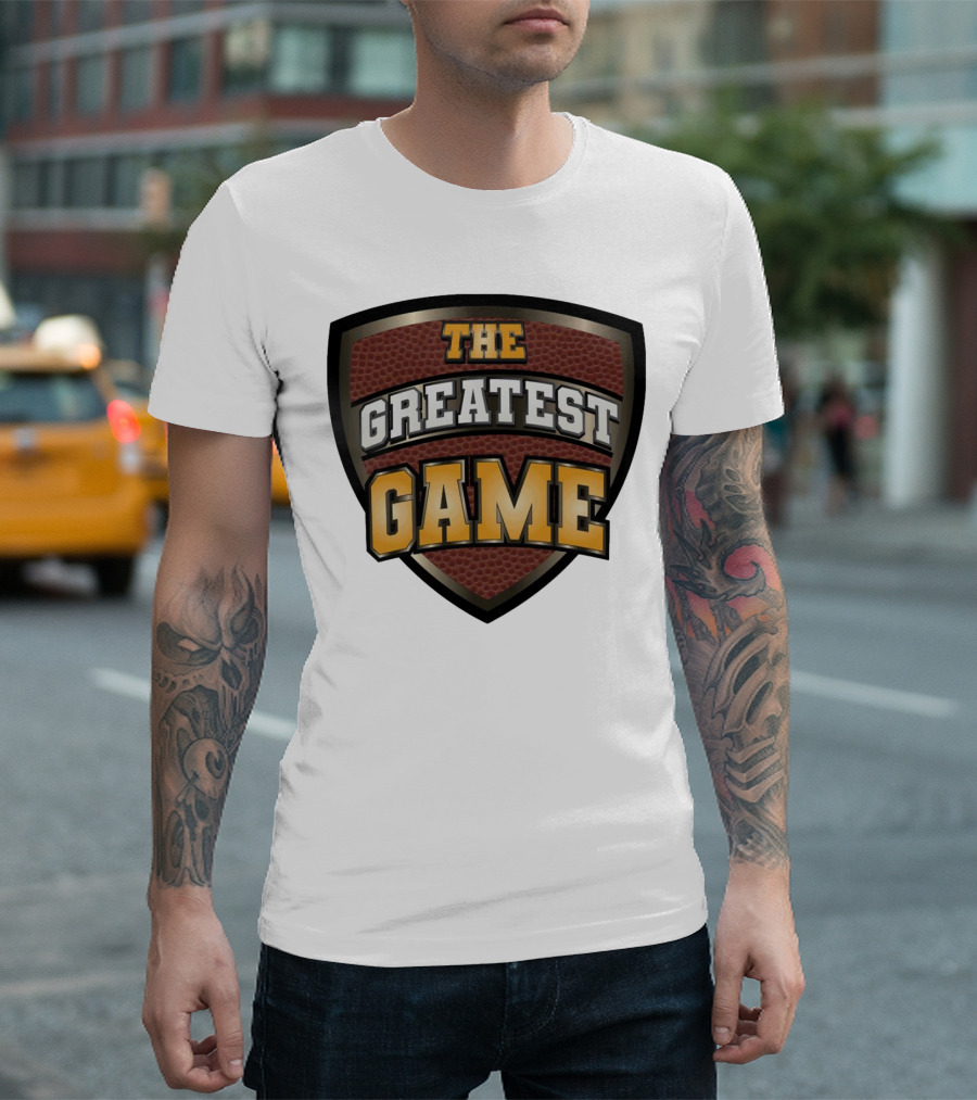 The Greatest Game Basketball Shield T-Shirt