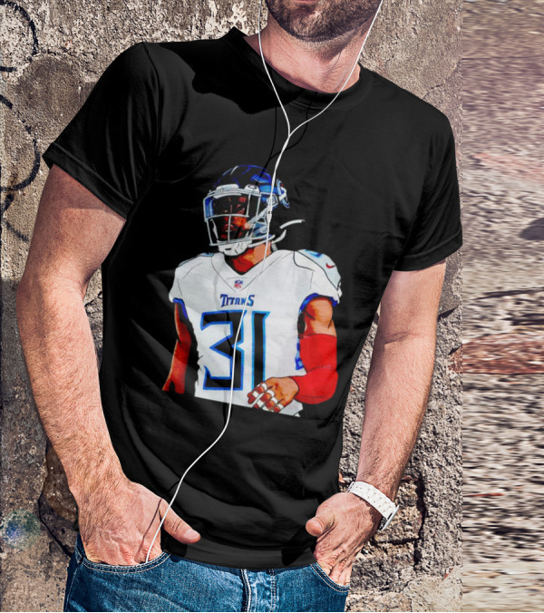 Kevin Byard Tennessee Titans 31 Cartoon NFL Player T-Shirt