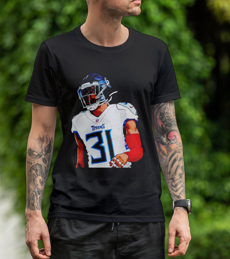 Kevin Byard Tennessee Titans 31 Cartoon NFL Player T-Shirt