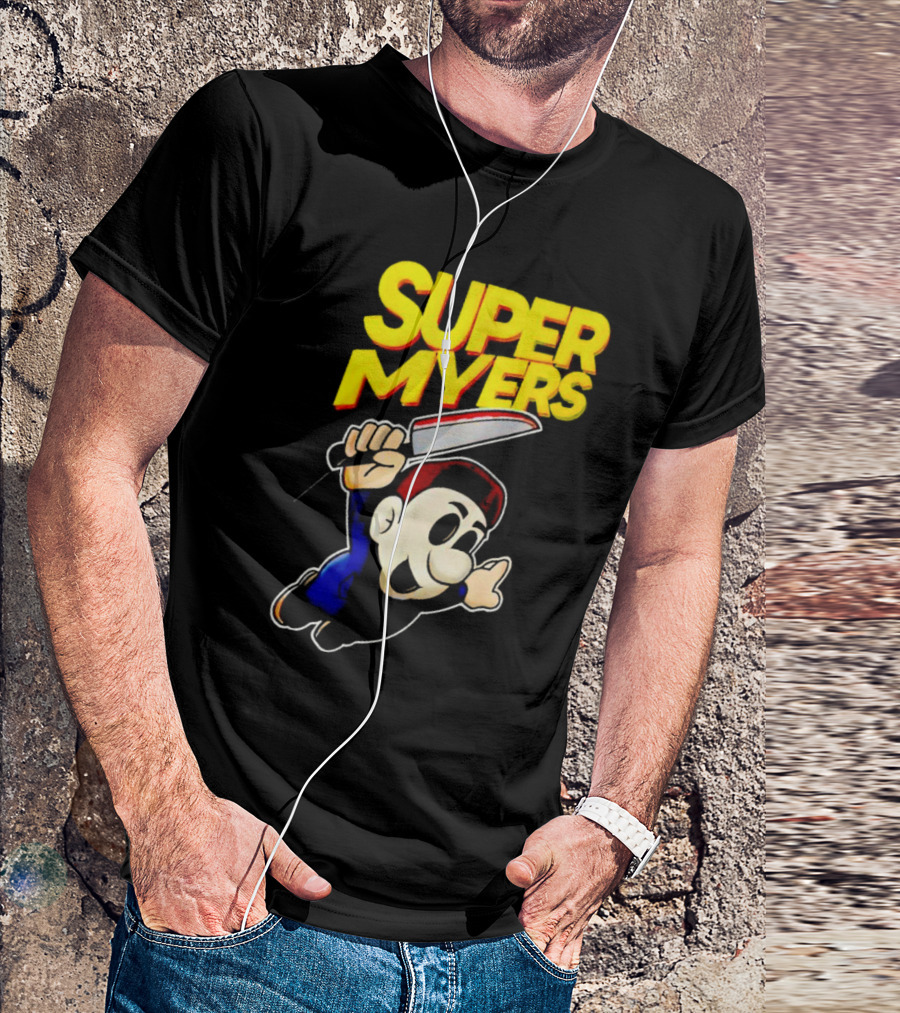 Super Myers Halloween Mario T-Shirt