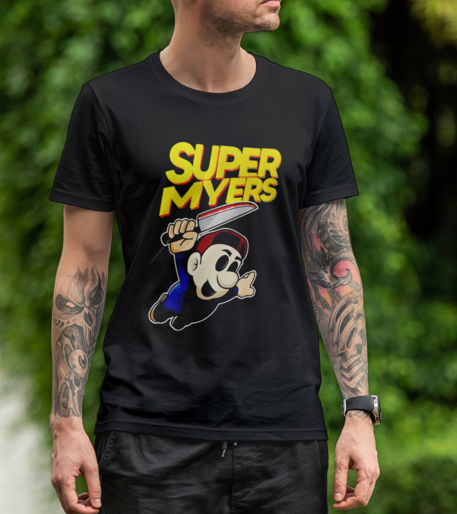 Super Myers Halloween Mario T-Shirt
