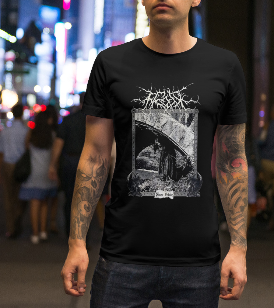 Frosk Stone Prison Gothic Monochrome T-Shirt