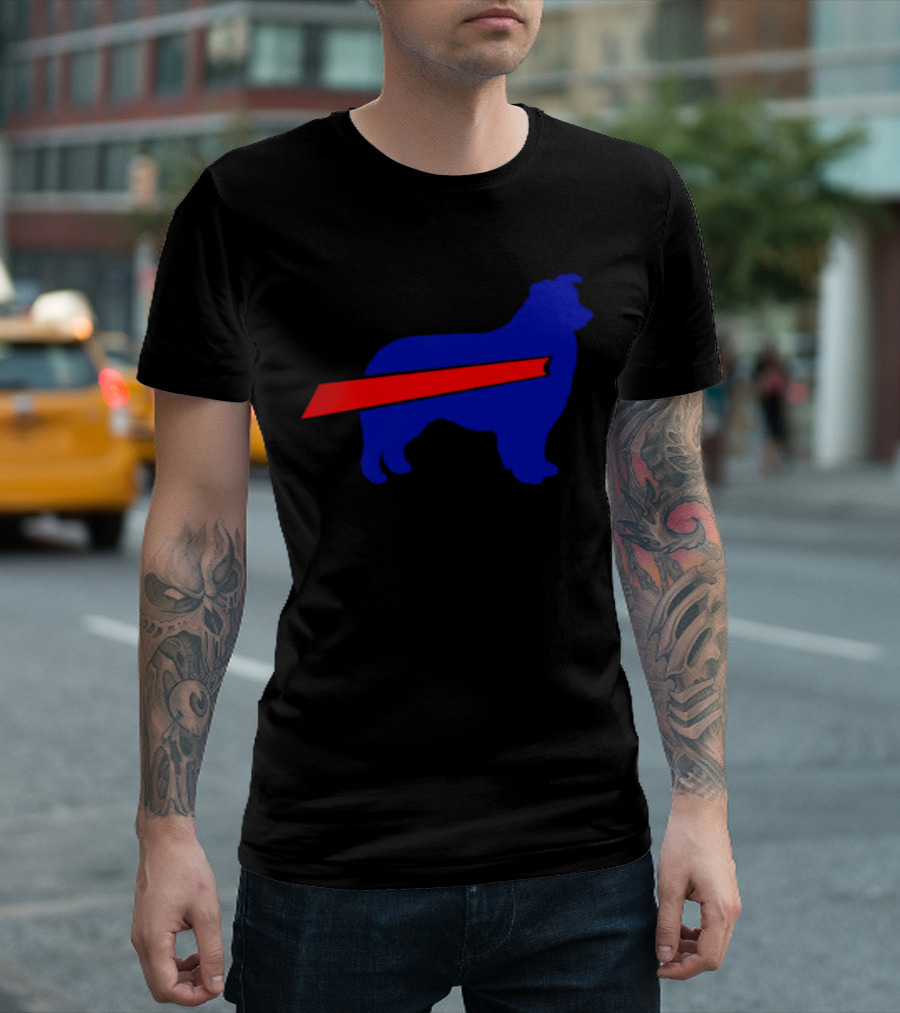Buffalo Bills Aussie Mafia Silhouette with Iconic Red Stripe T-Shirt