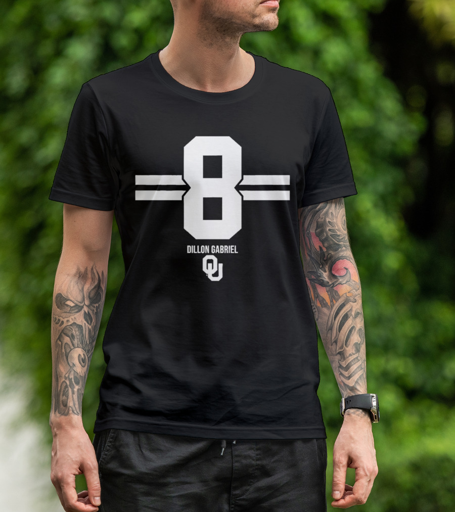 Dillon Gabriel 8 OU Oklahoma Sooners Football T-Shirt