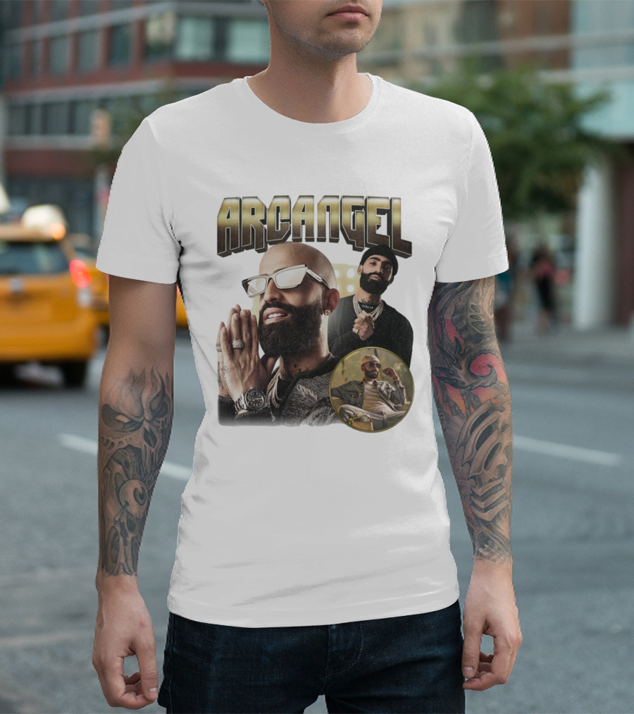 Arcangel Rapper Vintage Style Collage T-Shirt
