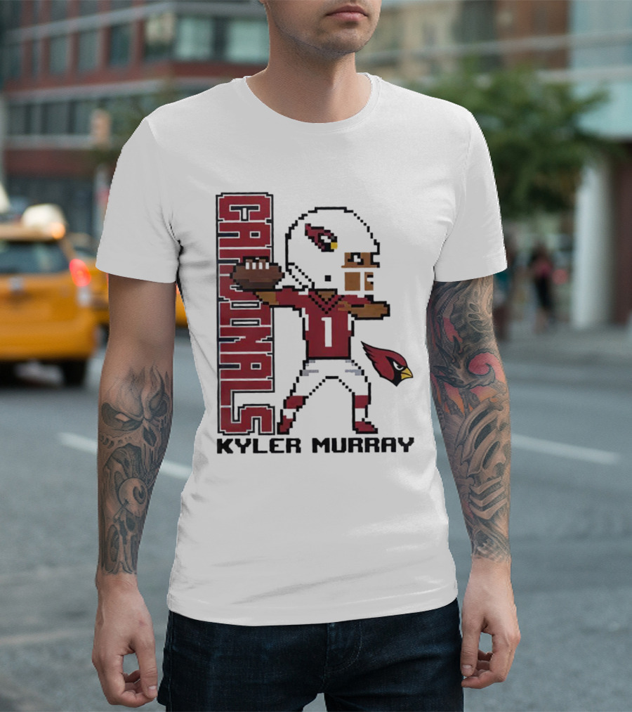 Cardinals Kyler Murray Arizona Football Pixel T-Shirt