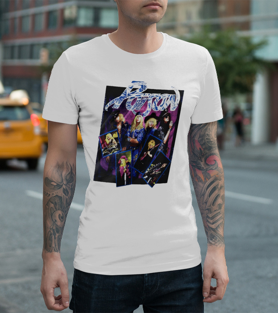 Poison Band Live Performance Imagery Australia Tour T-Shirt