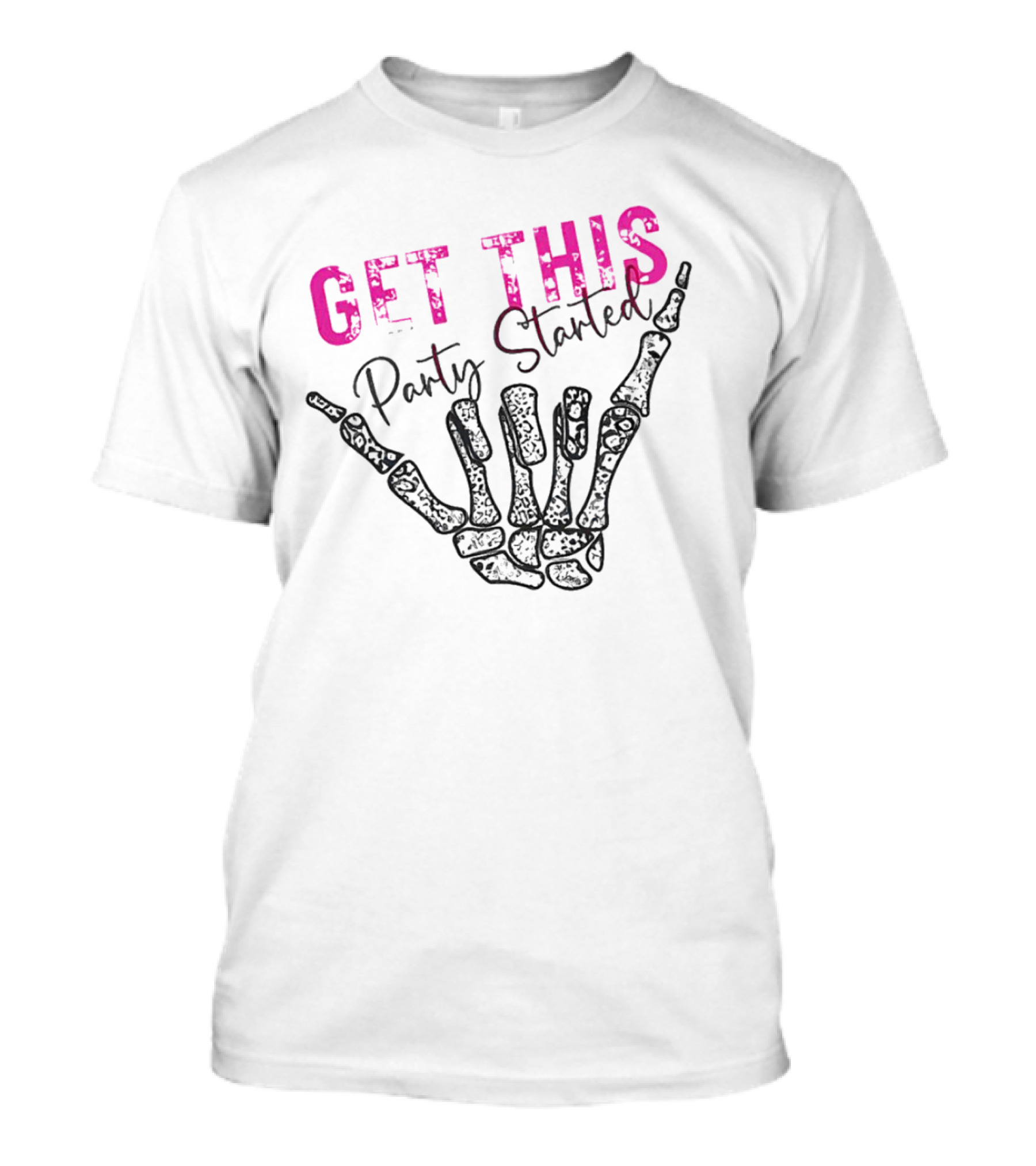Get This Party Skeleton Hand T-Shirt