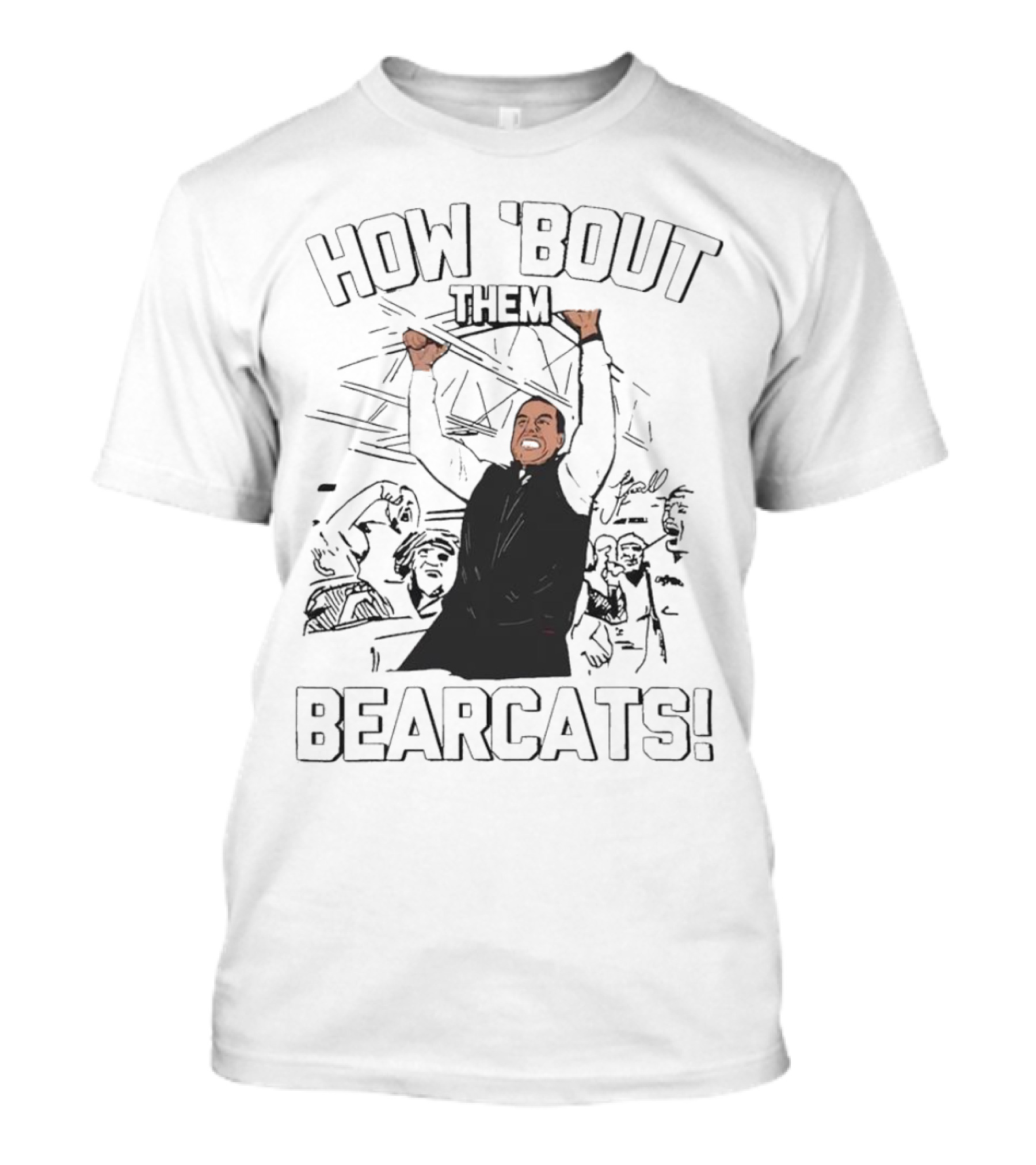 How 'Bout Them Bearcats AAC Championship Luke Fickell Team T-Shirt