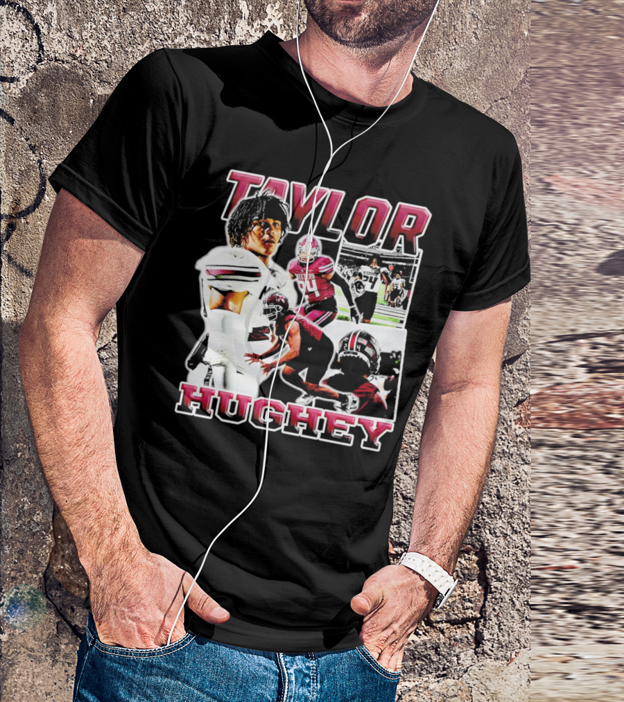 Taylor Hughey Mesquite High School Boys Varsity Football Action Collage T-Shirt